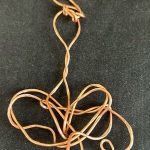 Elegant Copper Wire Pendant Necklace